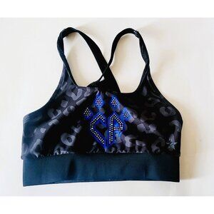 Rebel Athletic Black Camo Bra Adult Small Cheer Stunt Top Rhinestone